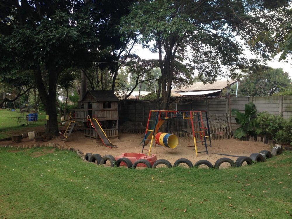 Lawns and trees at Kingfisher Park